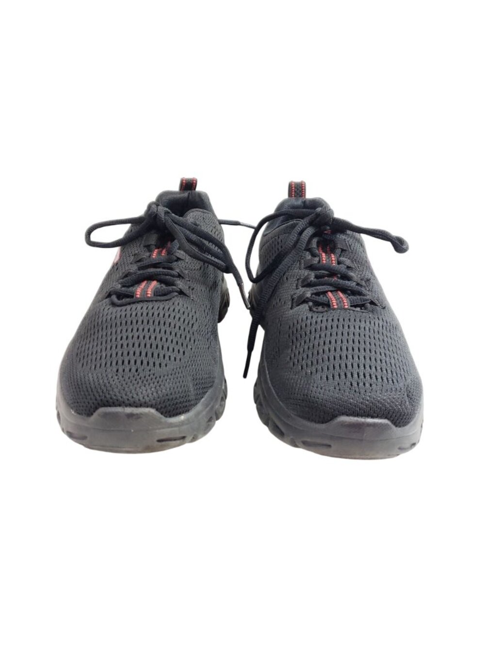 Skechers Men's Size 9 Glide-Step Fasten Up Black Mesh Athletic Sneakers - Picture 6 of 9